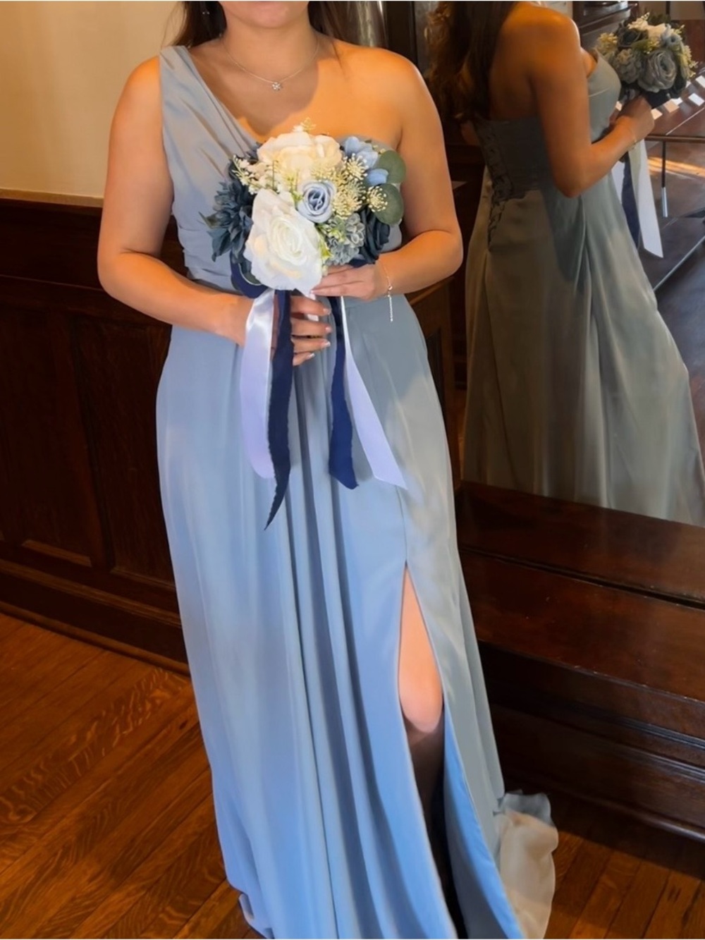 Elegant Light Gray Maxi Dress - Sleeveless V-Neck